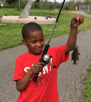 Catching Fish at Joe W. Brown Park