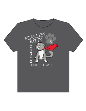 Fearless Kitty 5K T-Shirt