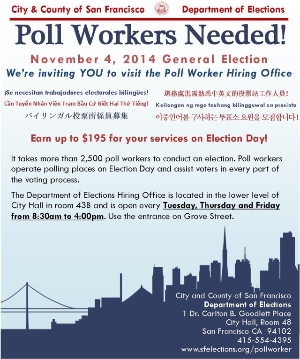 Poll Workers Needed!