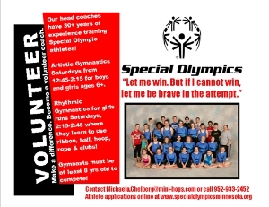 Volunteer with Special Olympics