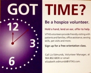 Be A Hospice Volunteer!