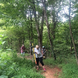 Volunteers at Forney Creek Trail