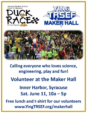 Duck Race Maker Hall volunteer poster