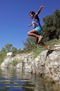 Rock Jump into Santa Ynez River!