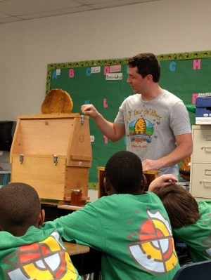 Beekeeper visits STEM Scouts