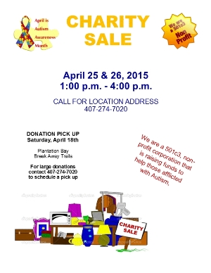 April Charity Sale