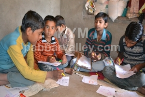 Village children in School