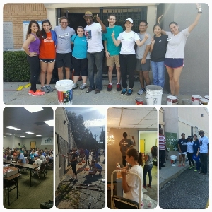 Volunteers painted for GPC