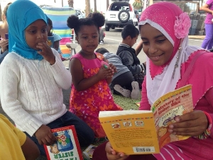 girls reading books