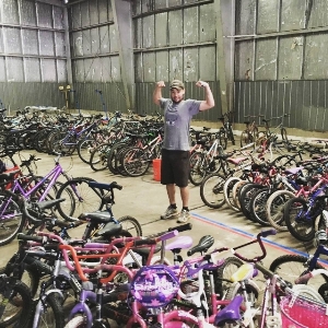 All the Kids bikes, ready to be fixed
