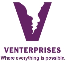 Venterprises logo with tag line