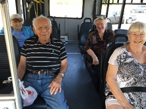 BSBAC Members on the Bus
