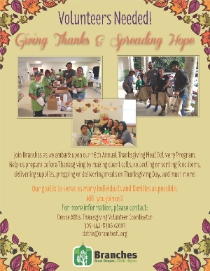 2016 Thanksgiving Volunteer Flyer