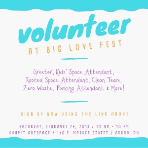 Volutunteer for Big Love Fest 2018!