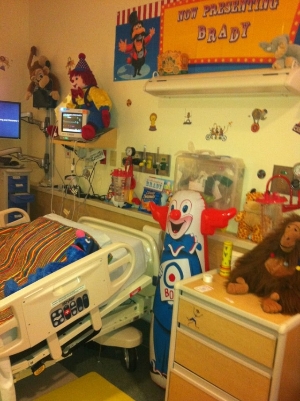 Brady's circus room he had during his transplant