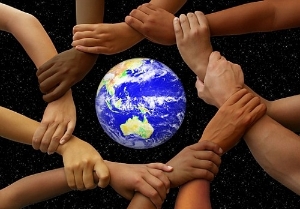 hands around the world