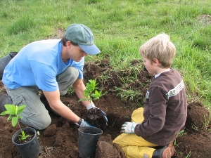 Planting in the Whilamut Natural Area