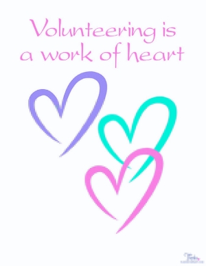 Volunteering is a work of heart
