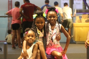 Students at the Science Center