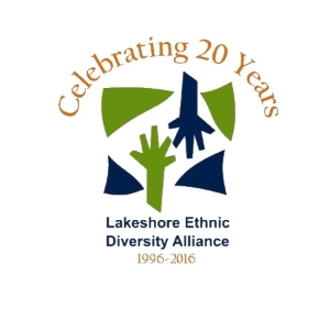 Lakeshore Ethnic Diversity Alliance 20 year logo