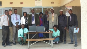 Donated computers at Shampande School