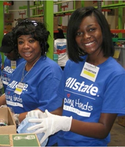Allstate's Week of Service this year brought thousands of em