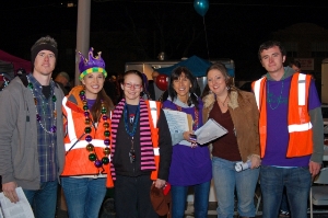 Volunteers at Mardi Gras