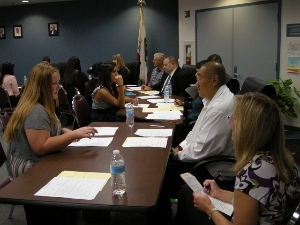 Mock interviews in action