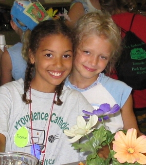 Girl Scouts at camp