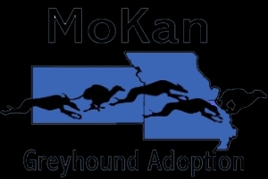 MoKan Greyhound Adoption Logo