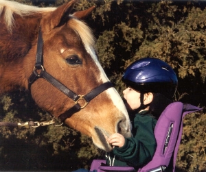 Bonding with horse!