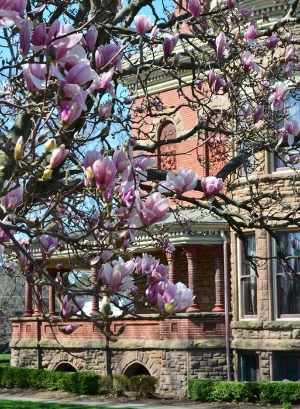 Seiberling Mansion in the Spring