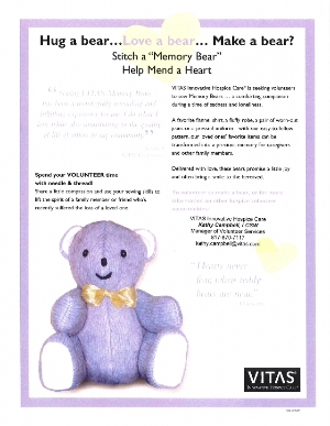 VITAS Memory Bear volunteering