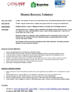 Disaster Recovery Volunteer