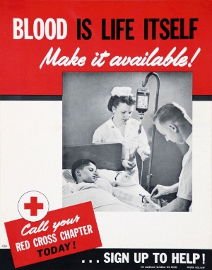 Vintage Blood Donation Poster