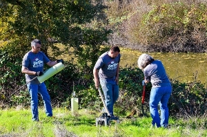 Volunteers at Stone Lakes