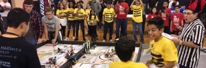 Teams competing with their robots