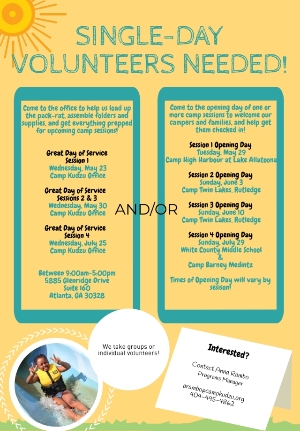 Summer Single Day Volunteer Opportunities