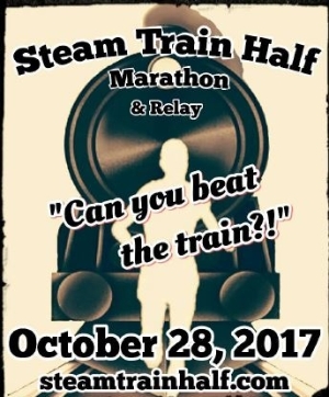 Flier for steam train half marathon