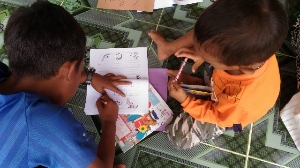 Cham Children Learning English