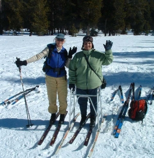 Cross-country skiing at Bear Valley, CA