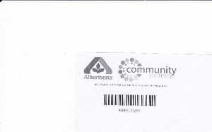 Albertson's Community Partner Card to print out
