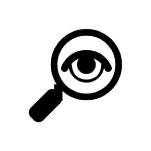 Forensic accounting magnifying glass