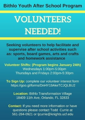 Volunteer Recruitment Flyer