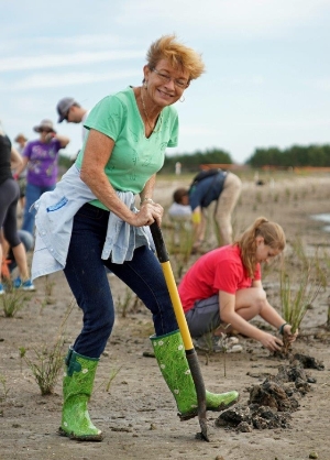 Volunteer planting at Rock Ponds