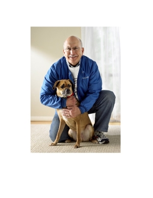 Dr. Al with therapy dog, Brownie