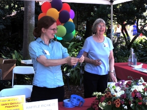 Happy Birthday Volunteers at the 2013 Info Booth