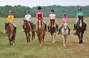 Volunteer Trail Leaders Take Girls on a Ride