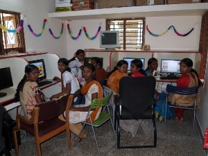 Computer skill training for girls