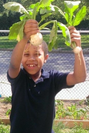 boy with turnip